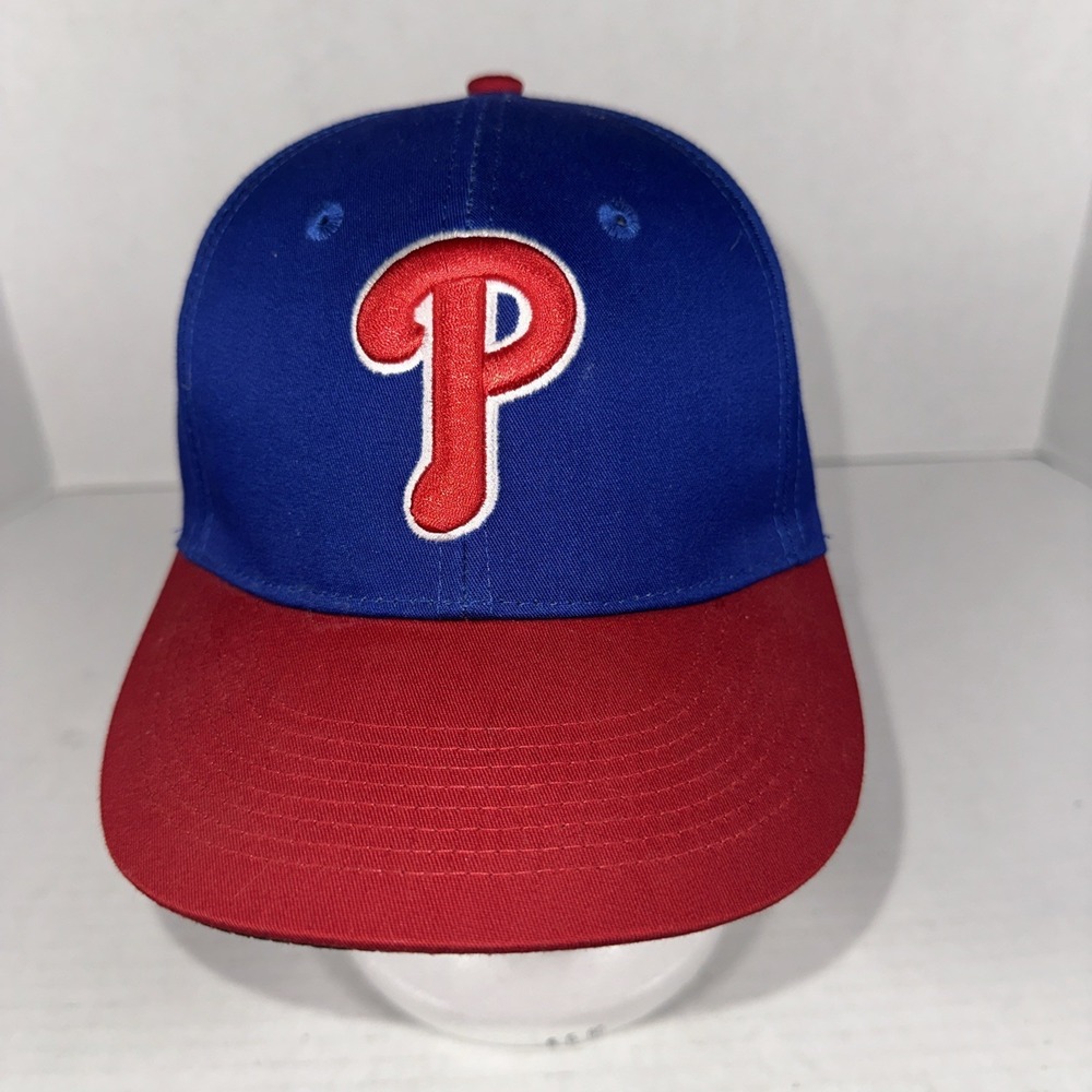 Philadelphia Phillies Hat Cap Adjustable One Size Hook Loop Blue Baseball‎ MLB